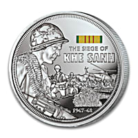 偉大な War Vietnam The Battles Coin Proof Silver-Plated 99.9% その他