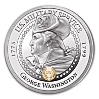The Presidential Veterans 99.9% Silver-Plated Proof Coin