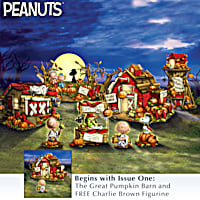 The PEANUTS Trick Or Treat Illuminated Halloween Village