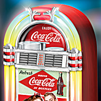 COCA-COLA Retro-Style Illuminated Musical Jukebox Sculpture