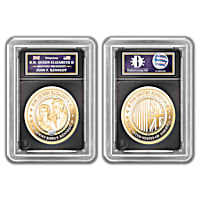【激安】 Elizabeth Queen II Gold-Plated 24K Presidents U.S. Meeting その他