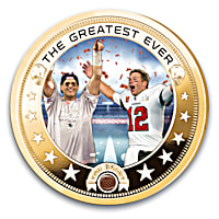 : Breast Cancer Awareness Tom Brady NFL JFK Half Dollar US 24K  Gold Plated US Coin : Collectibles & Fine Art