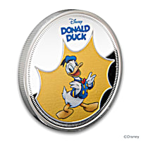Donald Duck 90th Anniversary 99.9% Silver-Plated Proofs Featuring 
