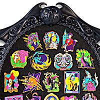 DISNEY VILLAINS 24K Gold-Plated Pin Collection That Glows In