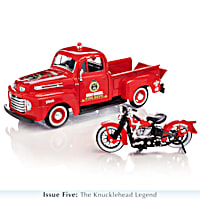 American Legend Rolls On 1:24-Scale Diecast Truck And Motorcycle