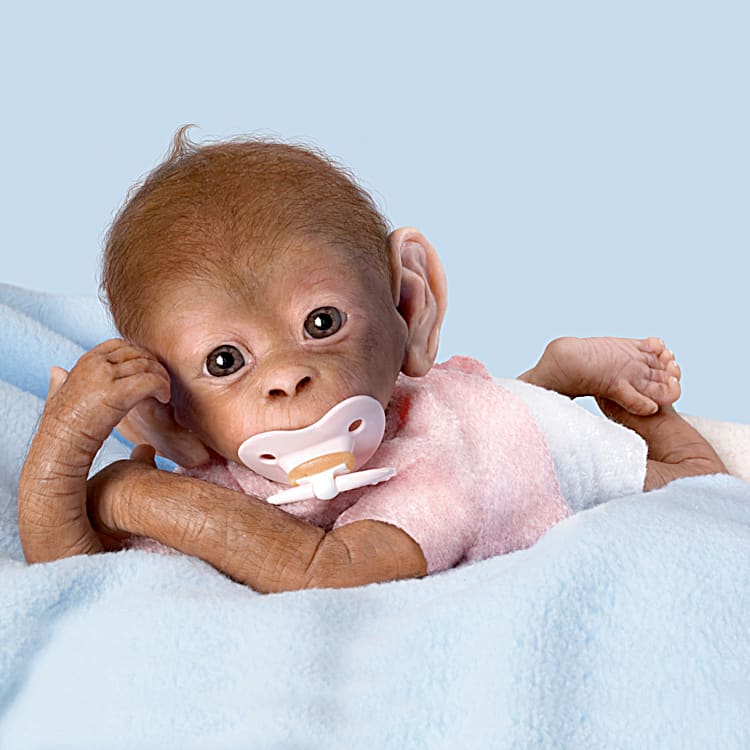Lifelike monkey doll discount