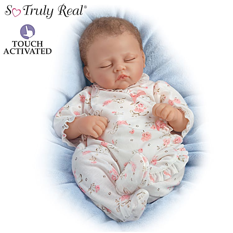 Reborn Baby Dolls Silicone Full Body 22 Inch Lifelike Long Blonde