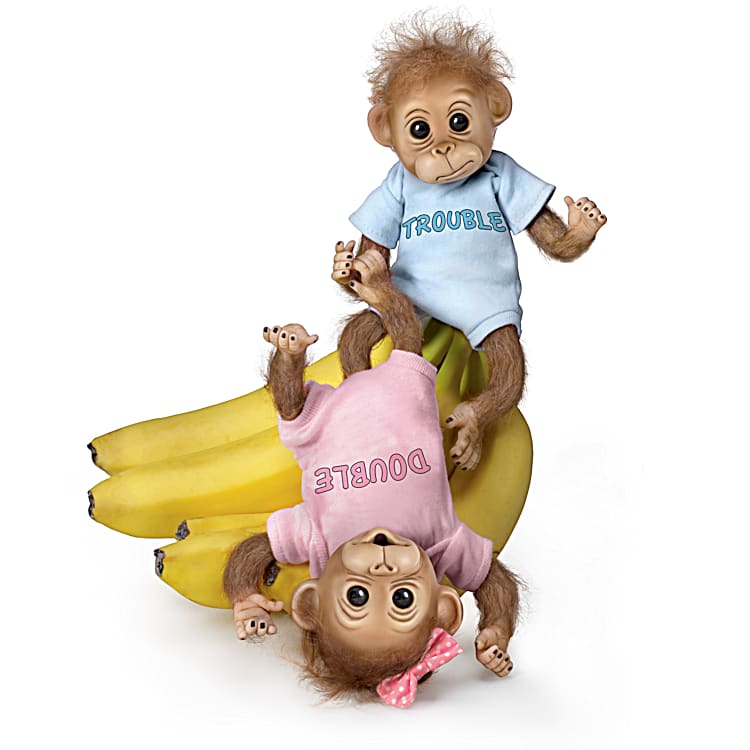 Monkey Baby Doll Set Double Trouble
