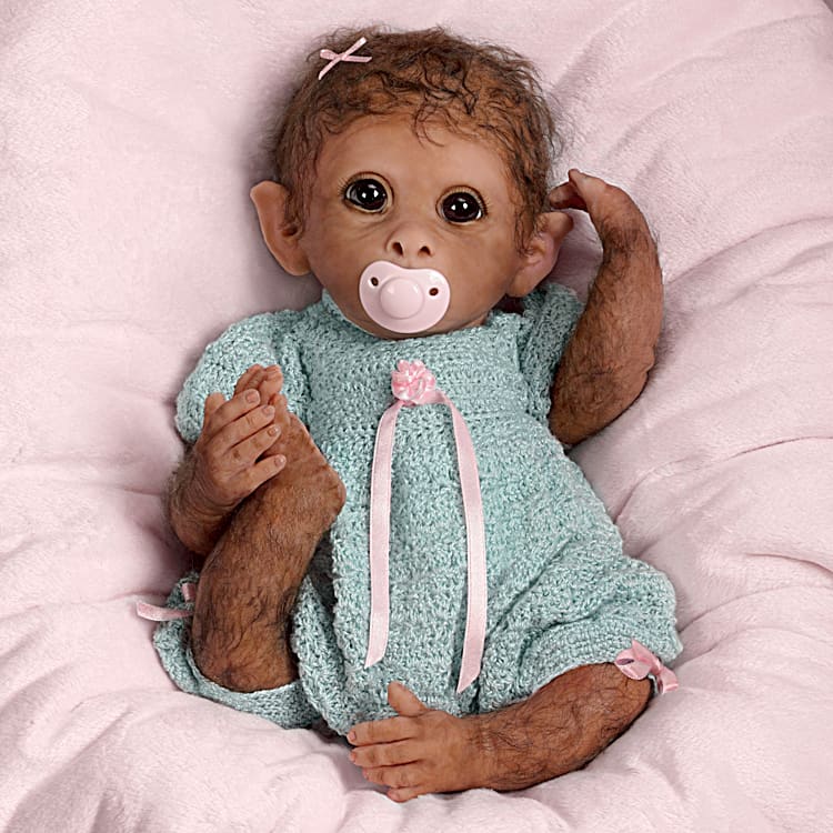 Real baby monkey doll sales