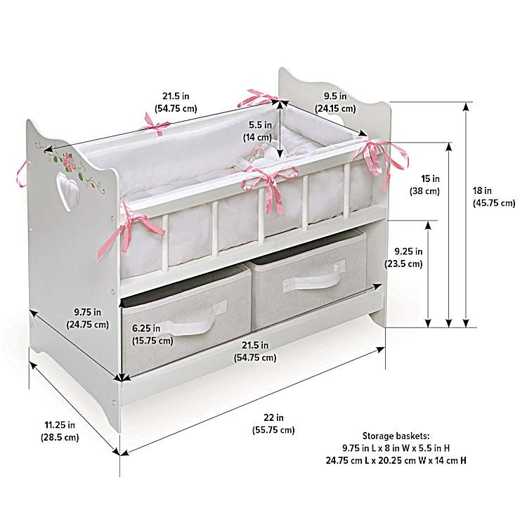 Baby doll deals crib walmart