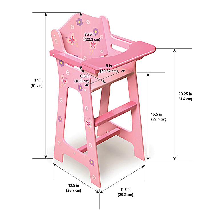 18 inch doll high chair 2025