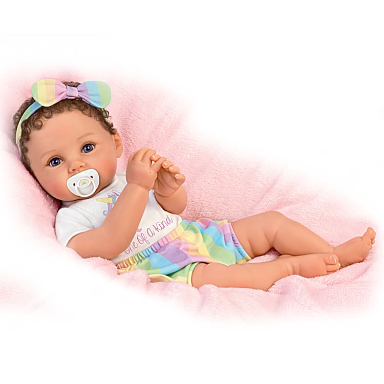 Ping Lau One Of A Kind Katherine Baby Doll With Unicorn T-Shirt
