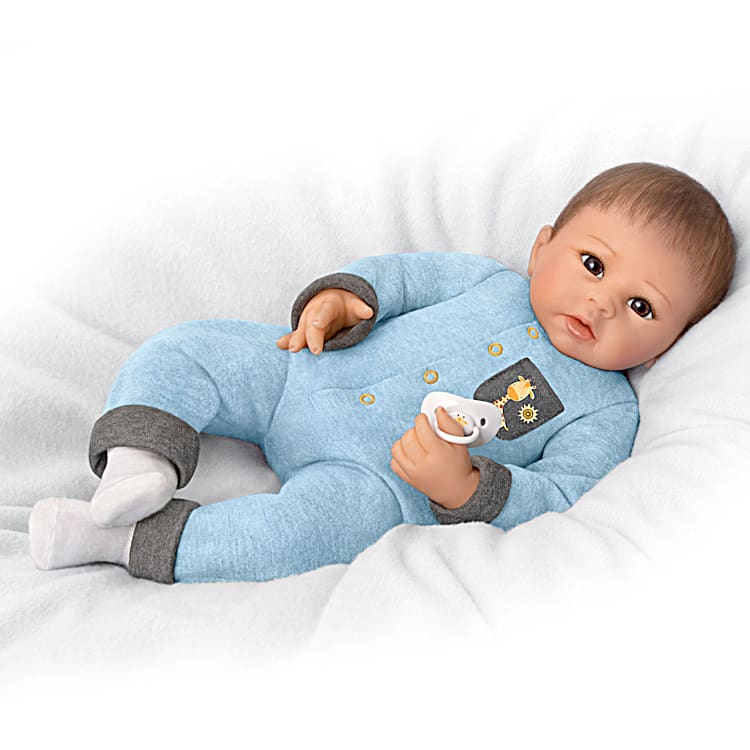 So Truly Real Oliver Touch-Activated Vinyl Baby Doll By Artist Linda Murray  Featuring An Interactive Design That Allows You To Feel His Heartbeat &  Hear Him Coo