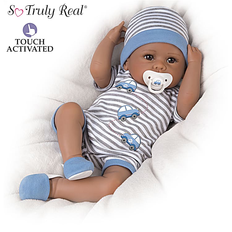 So Truly Real Mamas Little Love Bug Vinyl Baby Doll By Artist Linda Murray With Custom Car Romper Magnetic Pacifier