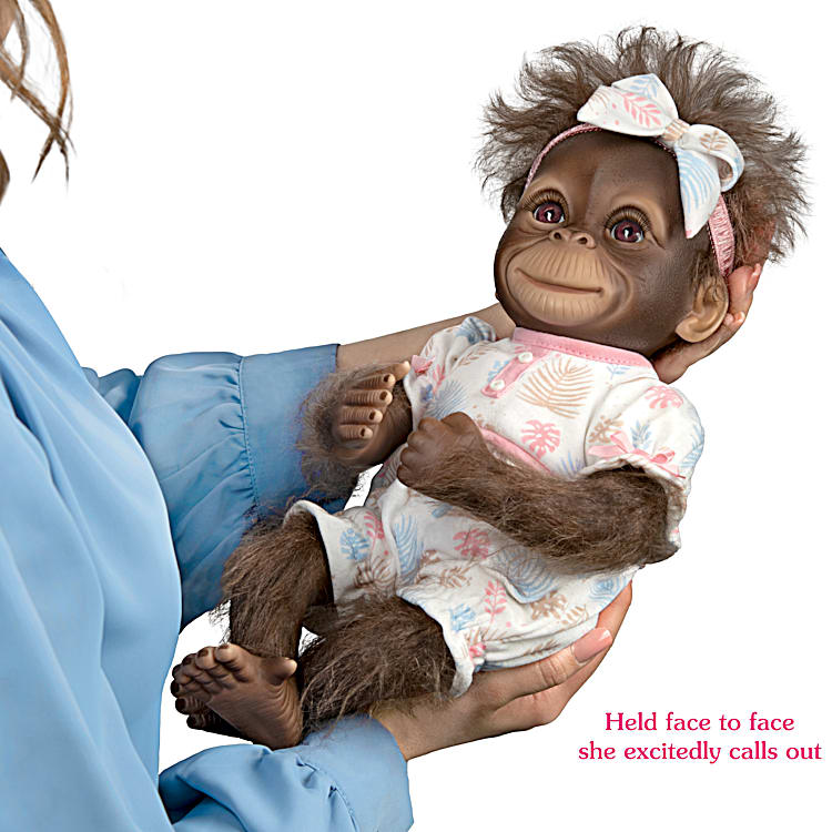 Keiko Monkey Doll Ashton Drake Monkey hidrocampo .br