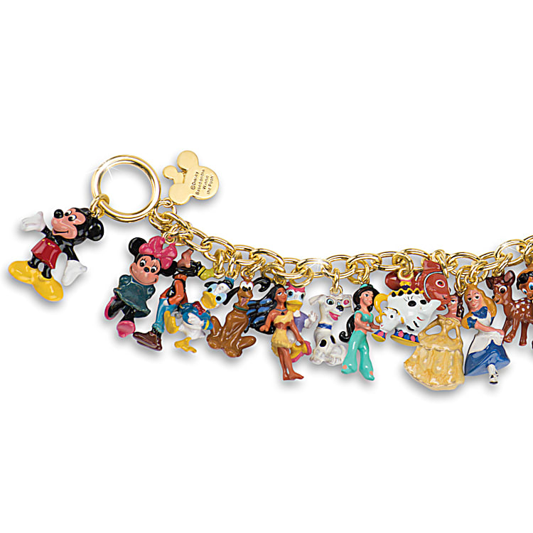 Ultimate Disney Classic Charm Bracelet Featuring 37 Disney Characters