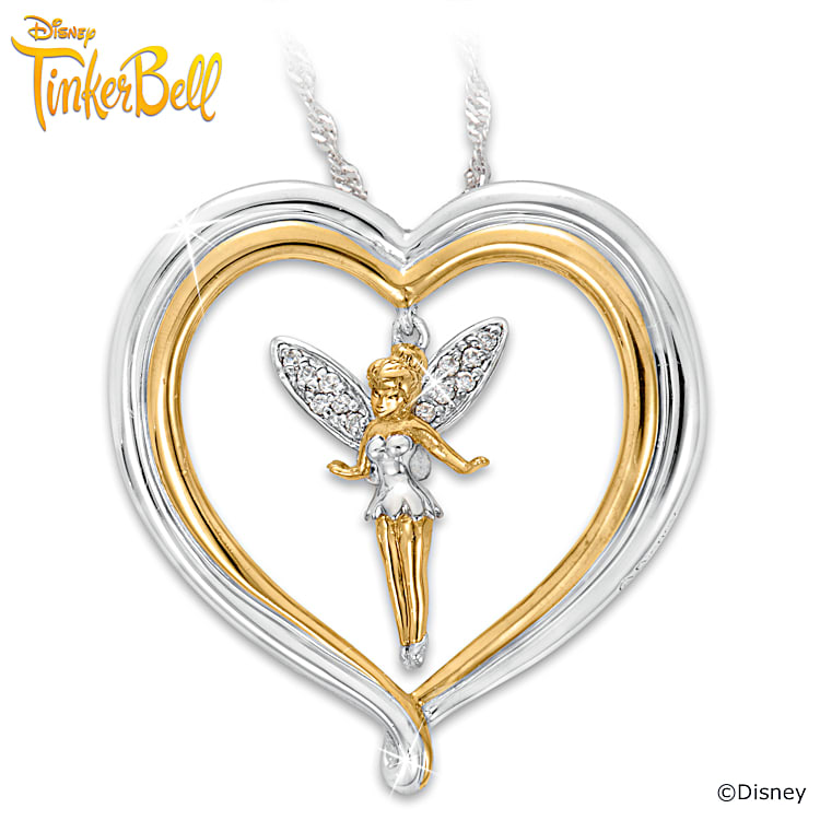 Tinker Bell Believe Pendant Necklace Disney Jewelry