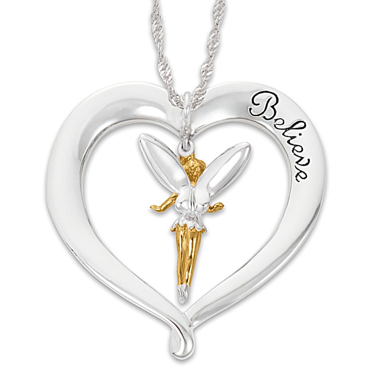 Tinker Bell Believe Pendant Necklace