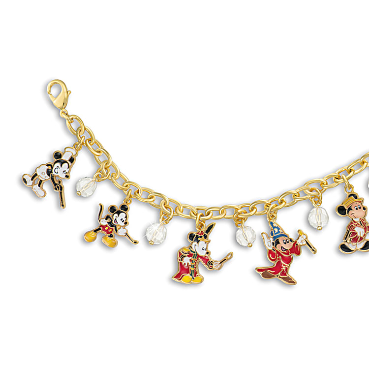 Disney Mickey Mouse Through The Years Charm Bracelet