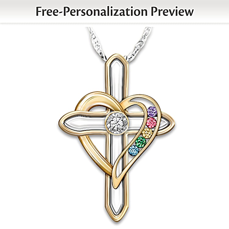 Family birthstone pendant on sale