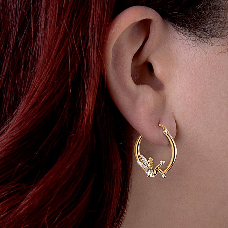 Tinkerbell hoop shop earrings