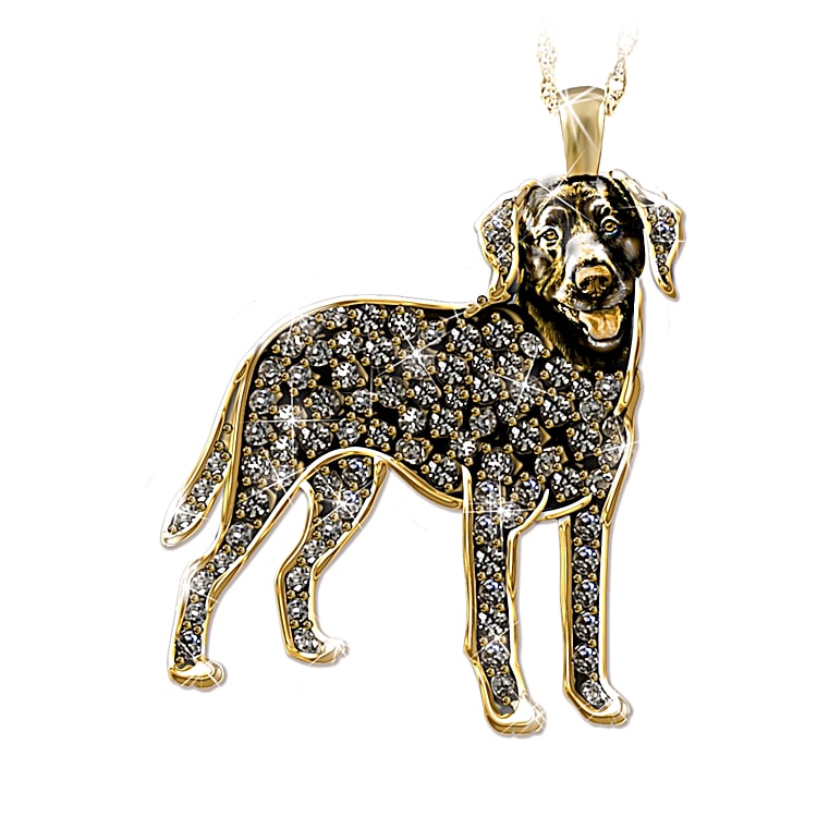 Black lab deals necklace