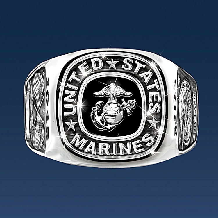 Bradford exchange marine corps rings shop