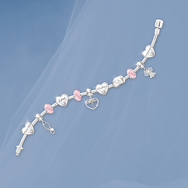 Nurse charm bracelet swarovski cheap