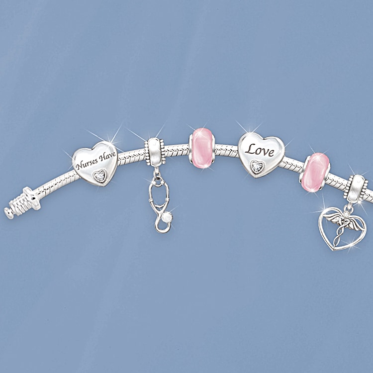 A Nurses Heart Charm Bracelet