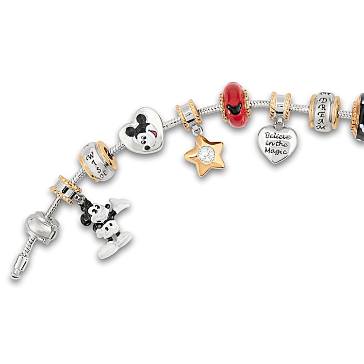 A Walt Disney Style Celebration Mickey Mouse Charm Bracelet