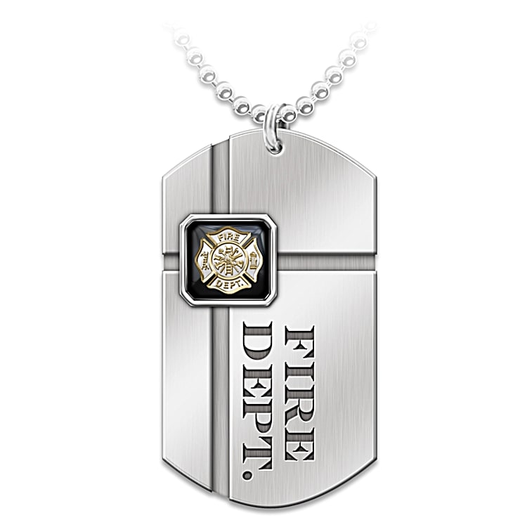 Personalized firefighter necklace hotsell