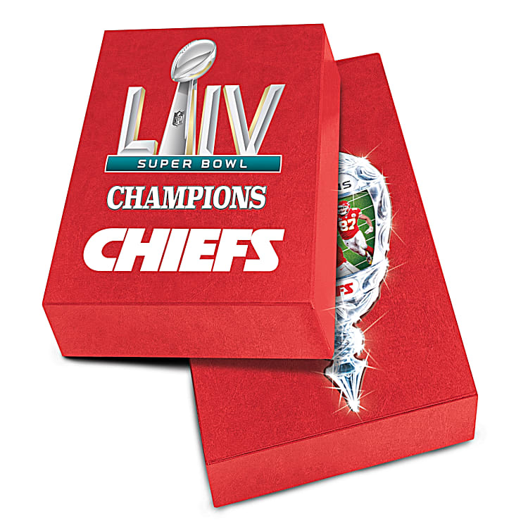 Kansas City Chiefs Super Bowl LVII Champions 5 Pack Ball Ornament Set