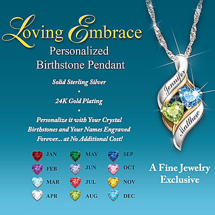Bradford exchange birthstone necklace best sale