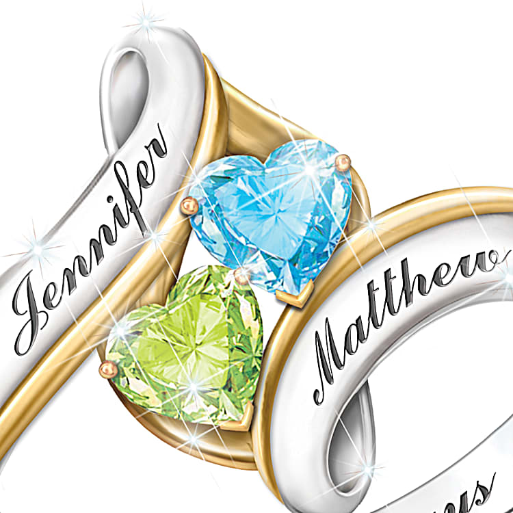 Personalised birthstone ring store
