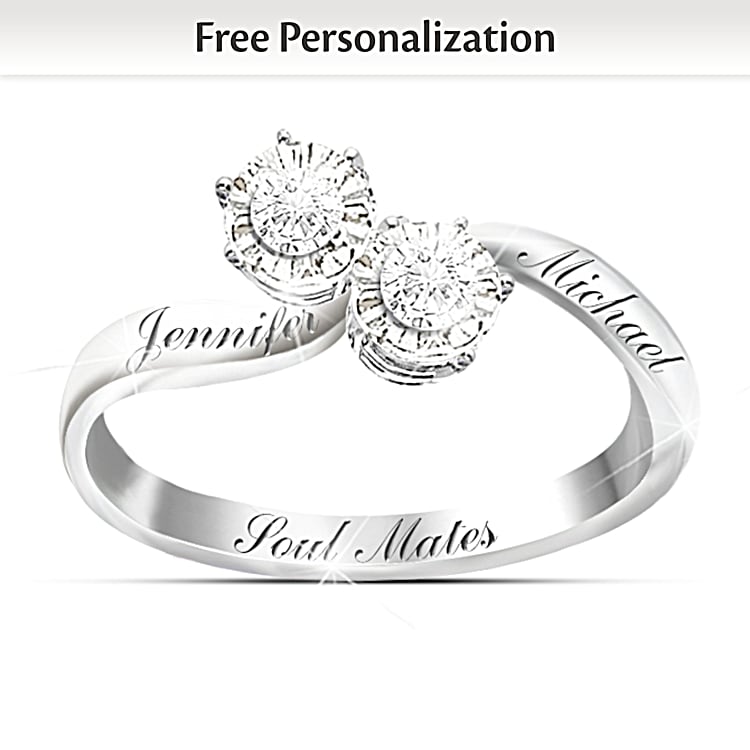 Ring with name engraved inside top
