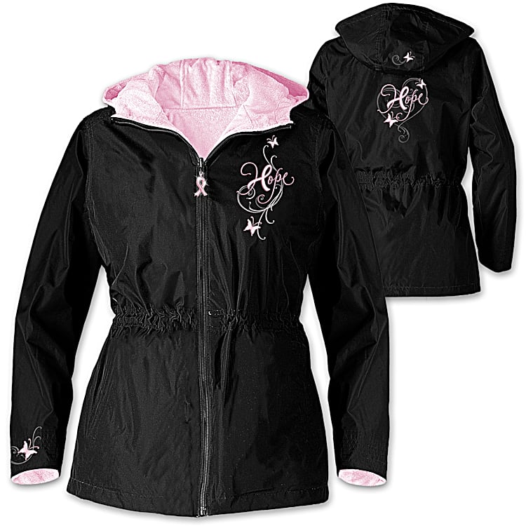 Women's pink ribbon resolve jacket top