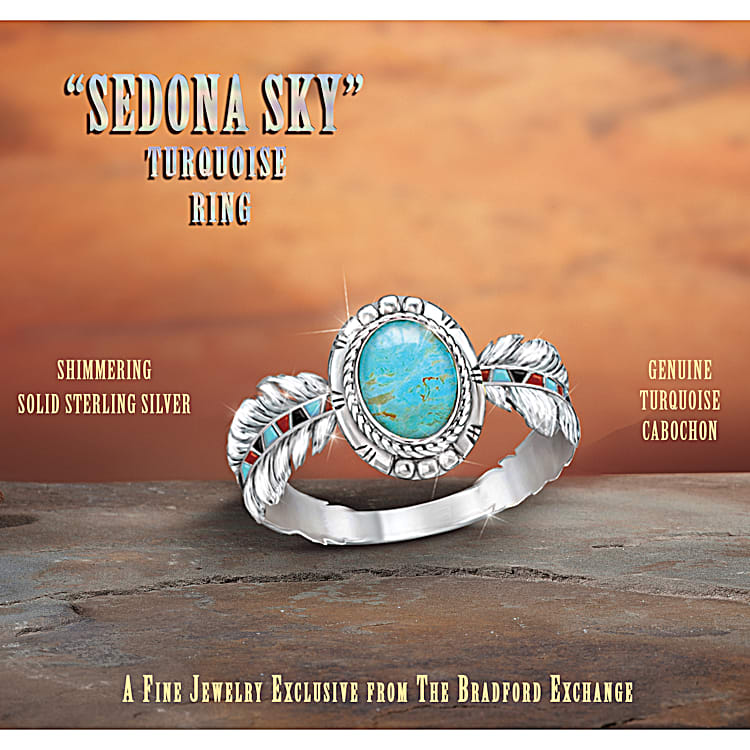 garden of eden feather turquoise ring アクセサリー