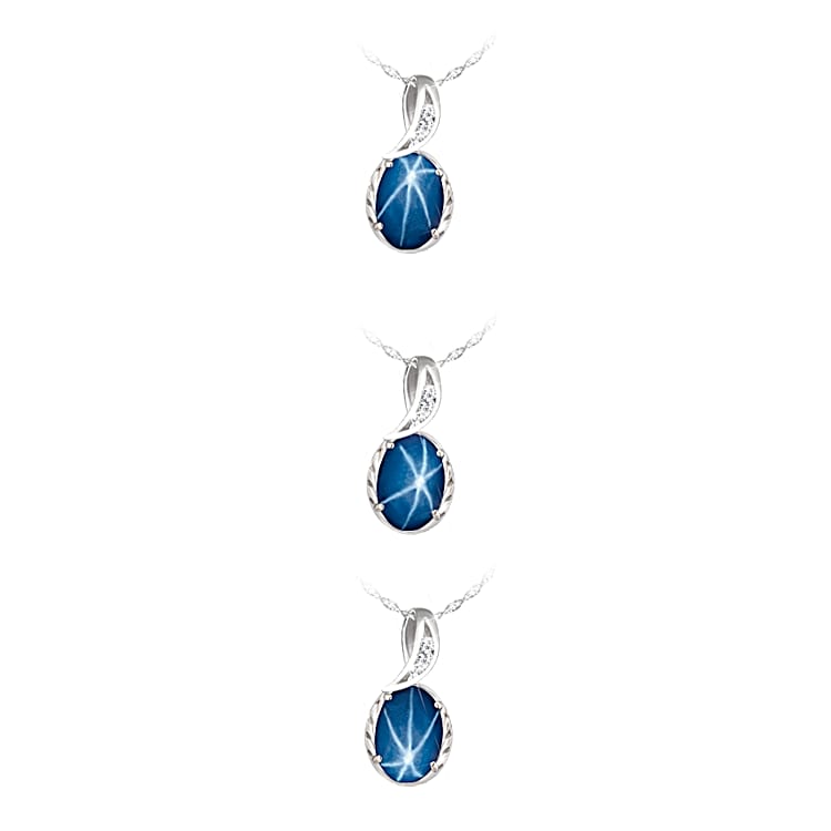 Star discount sapphire pendant