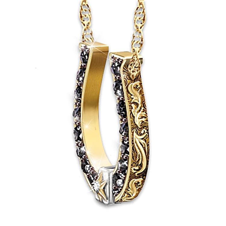 Sapphire Diamond Necklace Black Beauty Spirit Of The Wild West