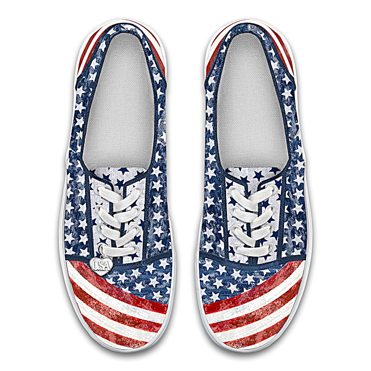 Women's american flag sneakers cheap