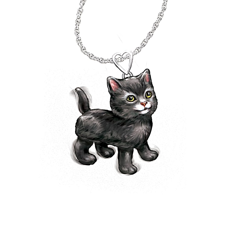 Cat deals diamond pendant
