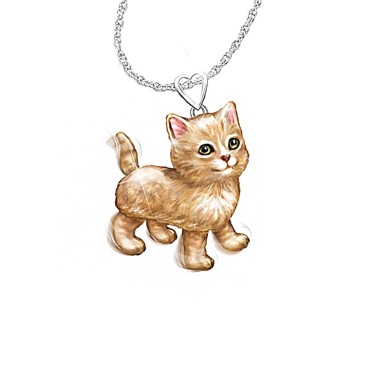 Kitty cat necklace best sale