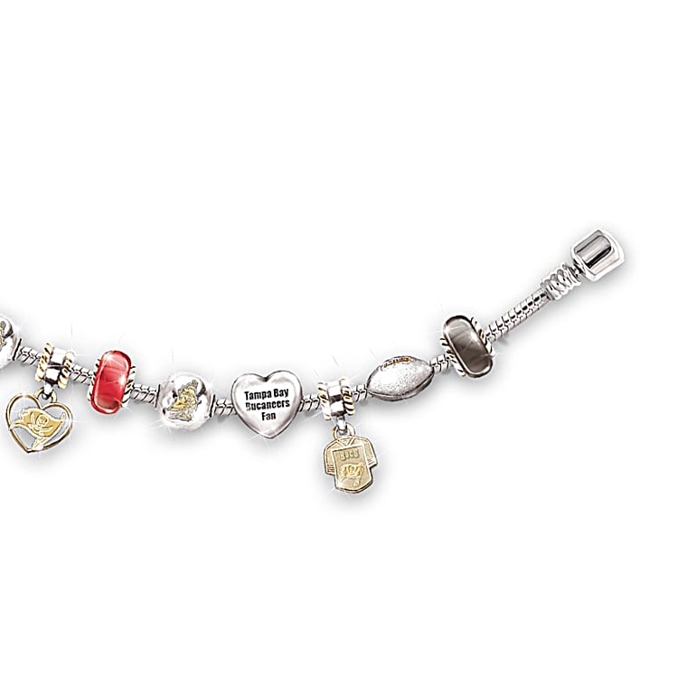 NFL Tampa Bay Buccaneers Charm Bracelet Go Buccaneers 1 Fan