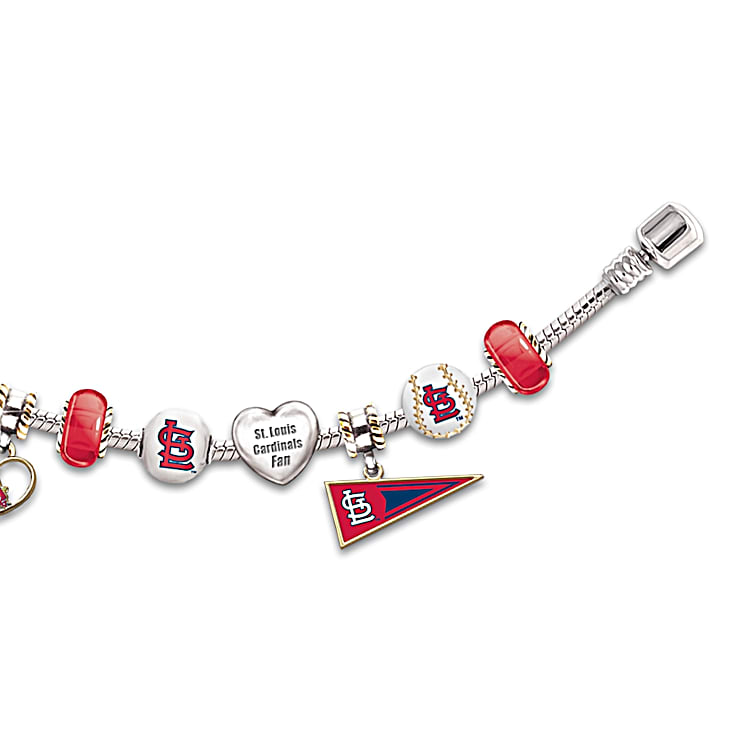 MLB St. Louis Charm Bracelet Go Cardinals 1 Fan