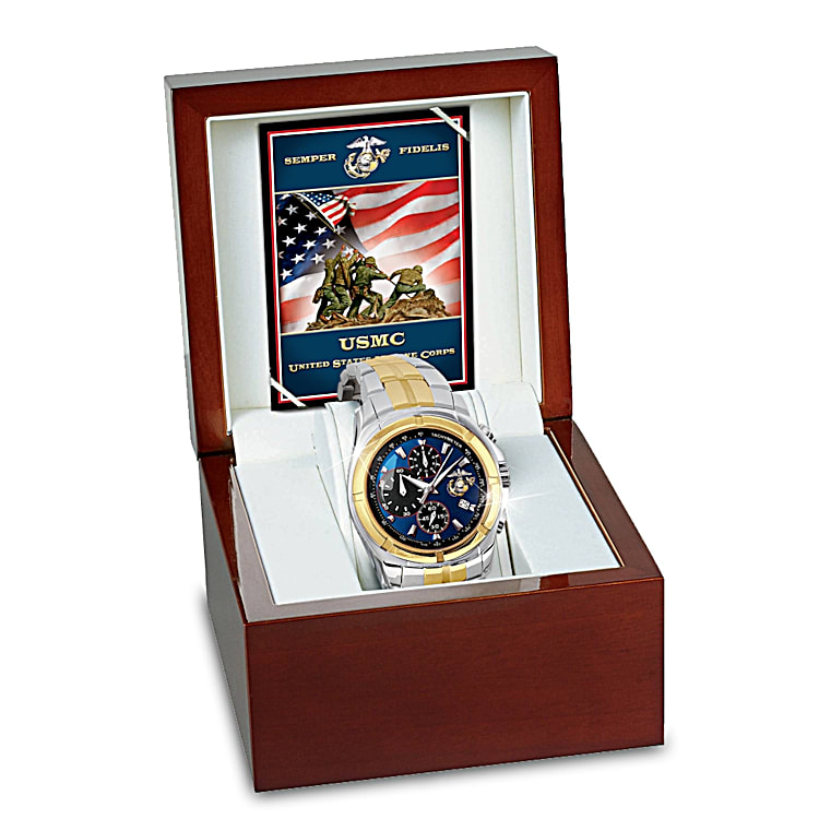 The Few And The Proud USMC Stainless Steel Mens Watch