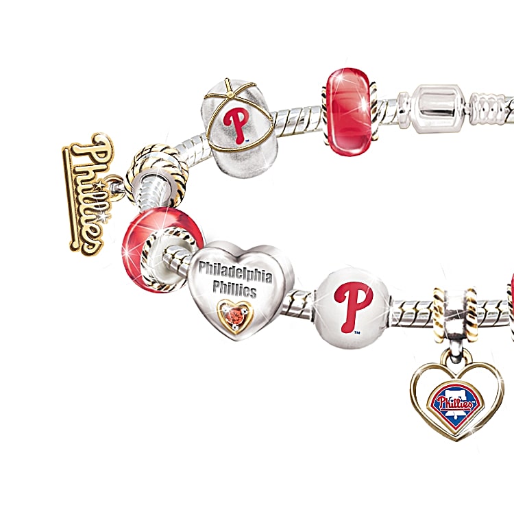 Go Phillies! #1 Fan Charm Bracelet