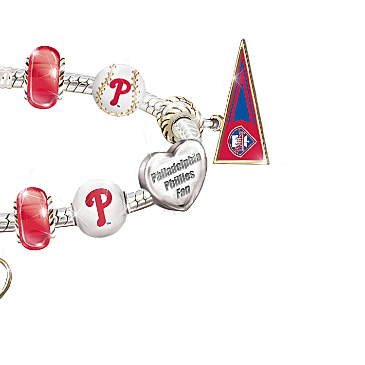 Go Phillies! #1 Fan Charm Bracelet