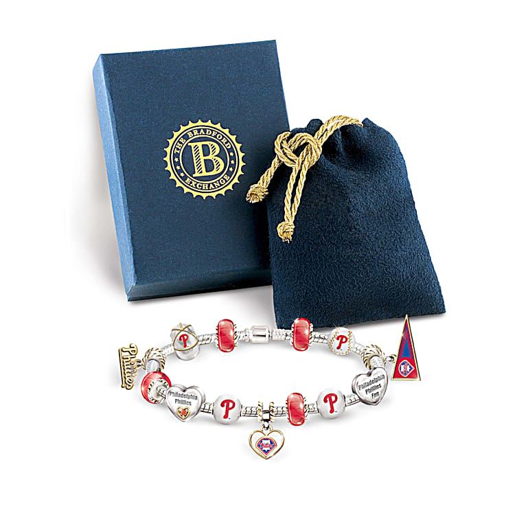 Go Phillies! #1 Fan Charm Bracelet