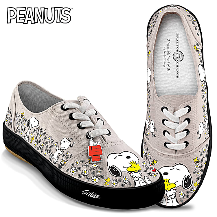 Peanuts Happiness Is Friendship Women s Shoes with Snoopy and Woodstock