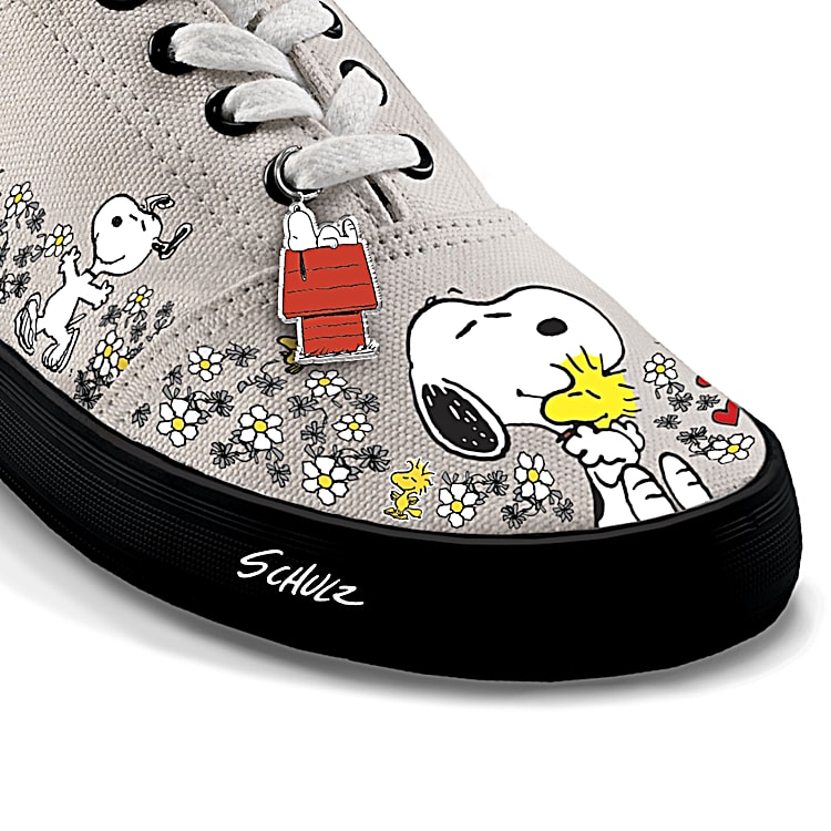 PEANUTS Happiness Is Friendship Womens Shoes With PEANUTS Characters Snoopy And Woodstock